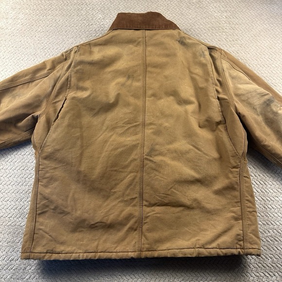 Vintage Carhartt Jacket CO3 Men's 56 (3XL) Union Made USA Farm Chore Coat Grunge - Picture 7 of 16